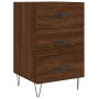 Mesita de noche madera de ingeniería marrón roble 40x40x66 cm de vidaXL, Mesitas de noche - Ref: Foro24-827659, Precio: 61,88...