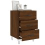 Engineered wood brown oak bedside table 40x40x66 cm by vidaXL, Nightstands - Ref: Foro24-827659, Price: 61,76 €, Discount: %