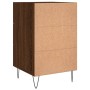 Engineered wood brown oak bedside table 40x40x66 cm by vidaXL, Nightstands - Ref: Foro24-827659, Price: 61,76 €, Discount: %