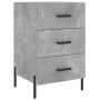 Concrete gray engineered wood bedside table 40x40x66 cm by vidaXL, Nightstands - Ref: Foro24-827672, Price: 68,38 €, Discount: %