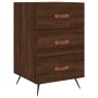 Oak brown engineered wood bedside table 40x40x66 cm by vidaXL, Nightstands - Ref: Foro24-827635, Price: 43,85 €, Discount: %