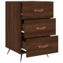 Oak brown engineered wood bedside table 40x40x66 cm by vidaXL, Nightstands - Ref: Foro24-827635, Price: 43,85 €, Discount: %