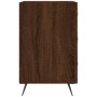 Oak brown engineered wood bedside table 40x40x66 cm by vidaXL, Nightstands - Ref: Foro24-827635, Price: 43,85 €, Discount: %