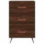 Oak brown engineered wood bedside table 40x40x66 cm by vidaXL, Nightstands - Ref: Foro24-827635, Price: 43,85 €, Discount: %