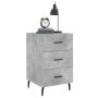 Concrete gray engineered wood bedside table 40x40x66 cm by vidaXL, Nightstands - Ref: Foro24-827680, Price: 50,99 €, Discount: %