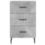 Concrete gray engineered wood bedside table 40x40x66 cm by vidaXL, Nightstands - Ref: Foro24-827680, Price: 50,99 €, Discount: %