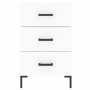 White engineered wood bedside table 40x40x66 cm by vidaXL, Nightstands - Ref: Foro24-827660, Price: 70,07 €, Discount: %