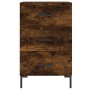 Engineered wood smoked oak bedside table 40x40x66 cm by vidaXL, Nightstands - Ref: Foro24-827665, Price: 51,28 €, Discount: %