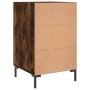 Engineered wood smoked oak bedside table 40x40x66 cm by vidaXL, Nightstands - Ref: Foro24-827665, Price: 51,28 €, Discount: %