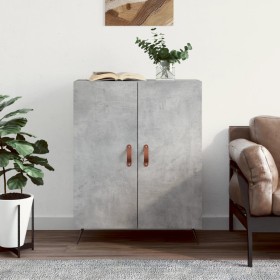 Concrete gray engineered wood sideboard 69.5x34x90 cm by vidaXL, Sideboards - Ref: Foro24-827696, Price: 76,97 €, Discount: %