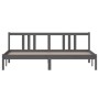 Estructura de cama de matrimonio madera maciza gris 180x200 cm de vidaXL, Camas y somieres - Ref: Foro24-814901, Precio: 147,...