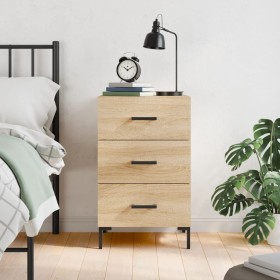 Sonoma oak engineered wood bedside table 40x40x66 cm by vidaXL, Nightstands - Ref: Foro24-827663, Price: 45,88 €, Discount: %