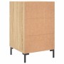 Mesita de noche madera de ingeniería roble Sonoma 40x40x66 cm de vidaXL, Mesitas de noche - Ref: Foro24-827663, Precio: 45,88...