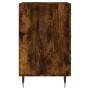 Smoked oak engineered wood bedside table 40x40x66 cm by vidaXL, Nightstands - Ref: Foro24-827641, Price: 60,23 €, Discount: %