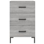 Mesita de noche madera de ingeniería gris Sonoma 40x40x66 cm de vidaXL, Mesitas de noche - Ref: Foro24-827666, Precio: 64,55 ...