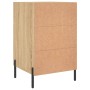 Mesita de noche madera de ingeniería roble Sonoma 40x40x66 cm de vidaXL, Mesitas de noche - Ref: Foro24-827671, Precio: 66,16...