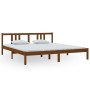 Estructura cama madera maciza marrón miel Super King 180x200 cm de vidaXL, Camas y somieres - Ref: Foro24-814902, Precio: 135...