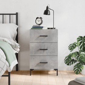 Concrete gray engineered wood bedside table 40x40x66 cm by vidaXL, Nightstands - Ref: Foro24-827664, Price: 62,48 €, Discount: %