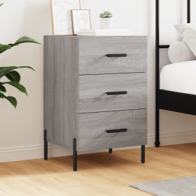 Sonoma gray engineered wood bedside table 40x40x66 cm by vidaXL, Nightstands - Ref: Foro24-827674, Price: 68,74 €, Discount: %