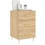 Sonoma oak engineered wood bedside table 40x40x66 cm by vidaXL, Nightstands - Ref: Foro24-827647, Price: 70,85 €, Discount: %