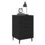 Black engineered wood nightstand 40x40x66 cm by vidaXL, Nightstands - Ref: Foro24-827677, Price: 66,47 €, Discount: %