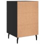 Black engineered wood nightstand 40x40x66 cm by vidaXL, Nightstands - Ref: Foro24-827677, Price: 66,47 €, Discount: %