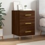 Oak brown engineered wood bedside table 40x40x66 cm by vidaXL, Nightstands - Ref: Foro24-827651, Price: 59,30 €, Discount: %