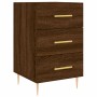 Oak brown engineered wood bedside table 40x40x66 cm by vidaXL, Nightstands - Ref: Foro24-827651, Price: 59,30 €, Discount: %