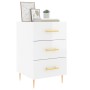 Glossy white engineered wood bedside table 40x40x66 cm by vidaXL, Nightstands - Ref: Foro24-827646, Price: 70,99 €, Discount: %