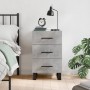 Concrete gray engineered wood bedside table 40x40x66 cm by vidaXL, Nightstands - Ref: Foro24-827688, Price: 65,44 €, Discount: %