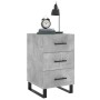 Concrete gray engineered wood bedside table 40x40x66 cm by vidaXL, Nightstands - Ref: Foro24-827688, Price: 65,44 €, Discount: %