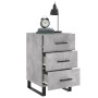 Concrete gray engineered wood bedside table 40x40x66 cm by vidaXL, Nightstands - Ref: Foro24-827688, Price: 65,44 €, Discount: %