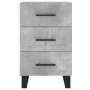 Concrete gray engineered wood bedside table 40x40x66 cm by vidaXL, Nightstands - Ref: Foro24-827688, Price: 65,44 €, Discount: %