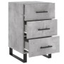 Concrete gray engineered wood bedside table 40x40x66 cm by vidaXL, Nightstands - Ref: Foro24-827688, Price: 65,44 €, Discount: %