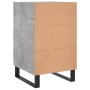 Concrete gray engineered wood bedside table 40x40x66 cm by vidaXL, Nightstands - Ref: Foro24-827688, Price: 65,44 €, Discount: %