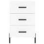 White engineered wood bedside table 40x40x66 cm by vidaXL, Nightstands - Ref: Foro24-827668, Price: 68,74 €, Discount: %