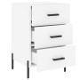 White engineered wood bedside table 40x40x66 cm by vidaXL, Nightstands - Ref: Foro24-827668, Price: 68,74 €, Discount: %