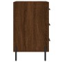 Oak brown engineered wood bedside table 40x40x66 cm by vidaXL, Nightstands - Ref: Foro24-827675, Price: 56,63 €, Discount: %