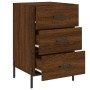 Oak brown engineered wood bedside table 40x40x66 cm by vidaXL, Nightstands - Ref: Foro24-827675, Price: 56,63 €, Discount: %