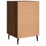 Oak brown engineered wood bedside table 40x40x66 cm by vidaXL, Nightstands - Ref: Foro24-827683, Price: 65,44 €, Discount: %