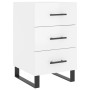 Engineered wood bedside table in glossy white, 40x40x66 cm. by vidaXL, Nightstands - Ref: Foro24-827686, Price: 74,91 €, Disc...