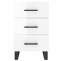 Engineered wood bedside table in glossy white, 40x40x66 cm. by vidaXL, Nightstands - Ref: Foro24-827686, Price: 74,91 €, Disc...