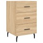 Sonoma oak engineered wood bedside table 40x40x66 cm by vidaXL, Nightstands - Ref: Foro24-827679, Price: 45,41 €, Discount: %