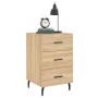 Sonoma oak engineered wood bedside table 40x40x66 cm by vidaXL, Nightstands - Ref: Foro24-827679, Price: 45,41 €, Discount: %