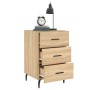 Sonoma oak engineered wood bedside table 40x40x66 cm by vidaXL, Nightstands - Ref: Foro24-827679, Price: 45,41 €, Discount: %