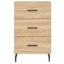 Sonoma oak engineered wood bedside table 40x40x66 cm by vidaXL, Nightstands - Ref: Foro24-827679, Price: 45,41 €, Discount: %