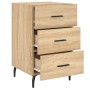 Sonoma oak engineered wood bedside table 40x40x66 cm by vidaXL, Nightstands - Ref: Foro24-827679, Price: 45,41 €, Discount: %