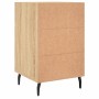 Mesita de noche madera de ingeniería roble Sonoma 40x40x66 cm de vidaXL, Mesitas de noche - Ref: Foro24-827679, Precio: 45,41...