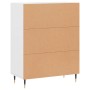 Weißes Sideboard aus Holzwerkstoff, 69,5 x 34 x 90 cm von vidaXL, Sideboards - Ref: Foro24-827700, Preis: 75,27 €, Rabatt: %