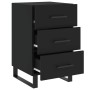 Black engineered wood nightstand 40x40x66 cm by vidaXL, Nightstands - Ref: Foro24-827685, Price: 82,99 €, Discount: %